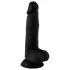 Mr. Rude - realistický dildo s přísavkou a varlaty - 19 cm - černý
