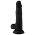 Mr. Rude - realistický dildo s přísavkou a varlaty - 19 cm - černý