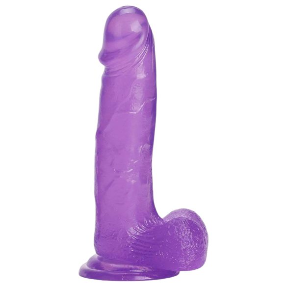 Tracy's Dog - dildo s přísavkou a varlaty - fialový gelový