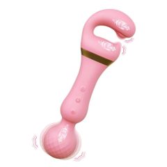   Tracy's Dog Magic Wand - dobíjecí masážní vibrátor 3v1 (růžový)