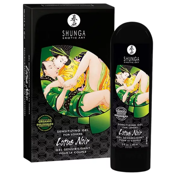 Shunga Lotus Noir - unisex stimulační gel (60 ml)