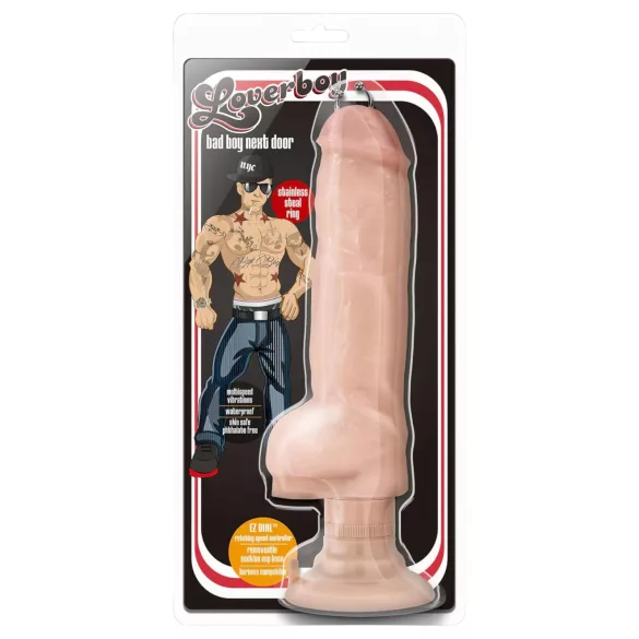 Blush Bad Boy - vibrátor s piercingem - realistický - 33 cm - tělová barva