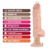 Blush Bad Boy - vibrátor s piercingem - realistický - 33 cm - tělová barva