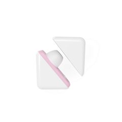   Vibeconnect - dobíjecí vzduchový vlnový stimulátor klitorisu (bílo-broskvový)
