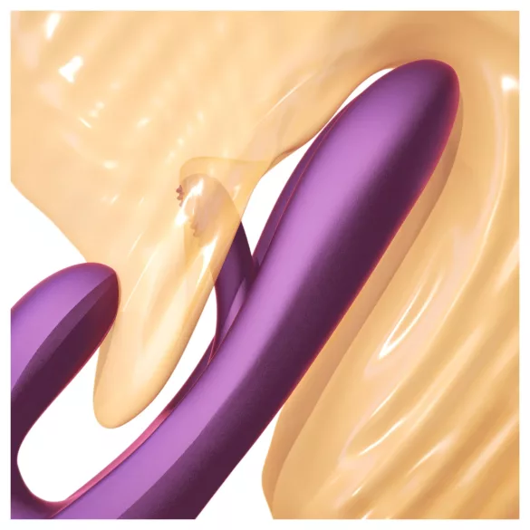Honey Play Box Terri - vibrátor s jazýčkem a stimulací klitorisu - fialová