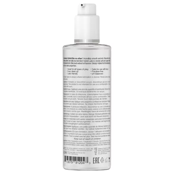Wicked Simply Hybrid - lubrikant s hybridní bází - 120 ml
