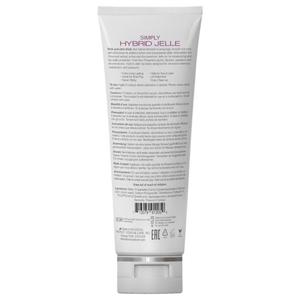 Wicked Simply Hybrid Jelle - lubrikant na bázi vody a silikonu - 120ml