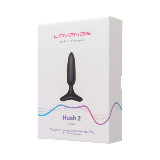 LOVENSE Hush 2 XS - dobíjecí malý anální vibrátor (25 mm) - černý