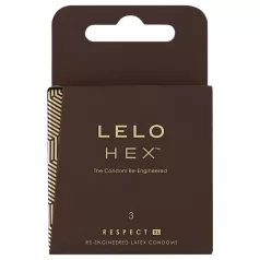 LELO Hex Respect XL - kondom - extra velký - 3 ks