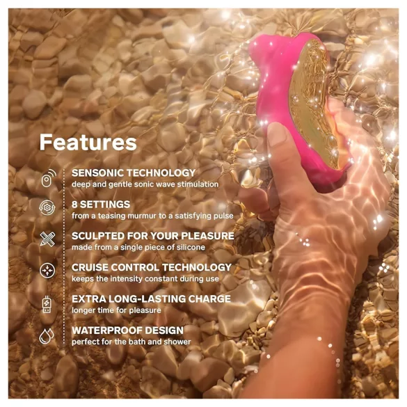 LELO Sona Cruise - stimulátor klitorisu vlnami - černý