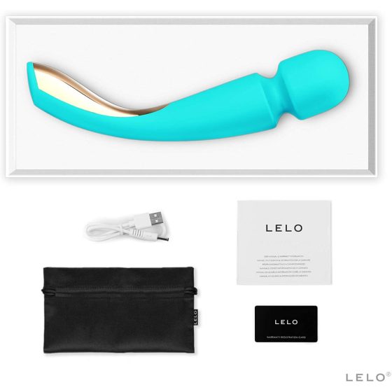 LELO Smart Wand 2 - velký - dobíjecí masážní vibrátor (tyrkysový)