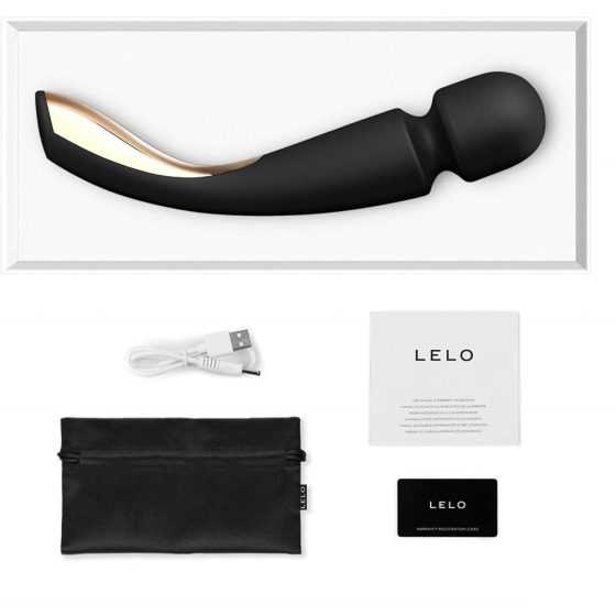 LELO Smart Wand 2 - velký - dobíjecí masážní vibrátor (černý)