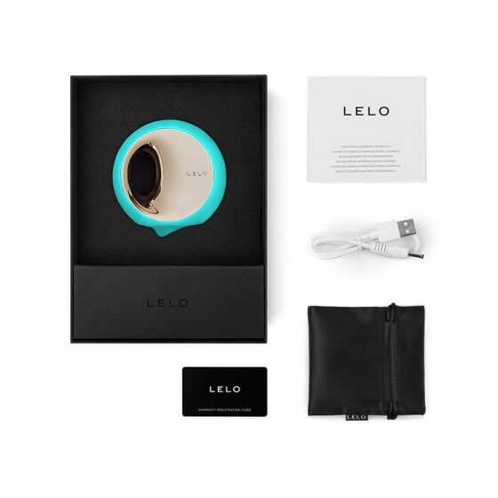LELO Ora 3 - silumátor pro orální sex a vibrátor na klitoris (tyrkysový)