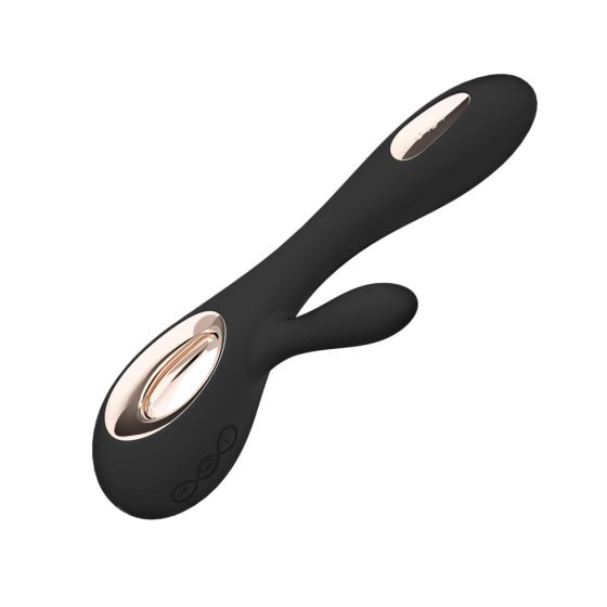LELO Soraya Wave - bezdrátový vibrátor s hůlkou a kývavým ramenem (černý)