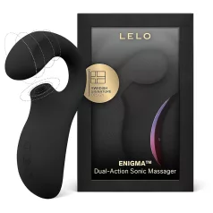   LELO Enigma - vibrátor na G-bod a klitoris - dobíjecí, voděodolný - černý