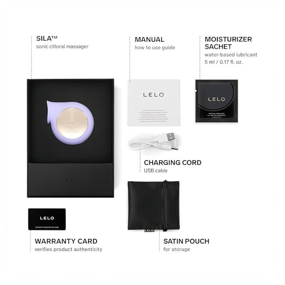 LELO Sila - stimulátor klitorisu s pulzy - vodotěsný - fialový