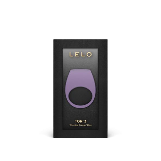 LELO Tor 3 - dobíjecí chytrý vibrační kroužek na penis (fialový)