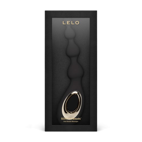 LELO Soraya Beads - dobíjecí, vodotěsný anální vibrátor (černý)