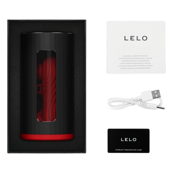 LELO F1s V3 - interaktivní masturbátor (červený)