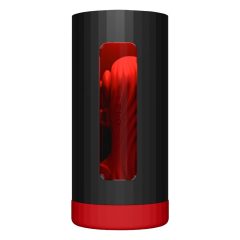   LELO F1s V3 XL - interaktivní masturbátor (černo-červený)