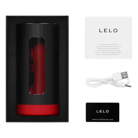 LELO F1s V3 XL - interaktivní masturbátor - červený