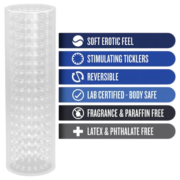 M For Man - erekční návlek na penis - průhledný