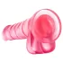 B Yours Sweet N Hard 4 - realistické dildo s varlaty - 18 cm - růžové