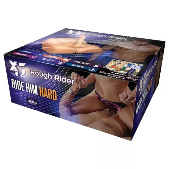 Blush X5 Rough Rider - mužský torzo - realistický - tělová barva