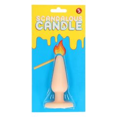 Scandalous - svíčka - anální kolík - přírodní (50g)