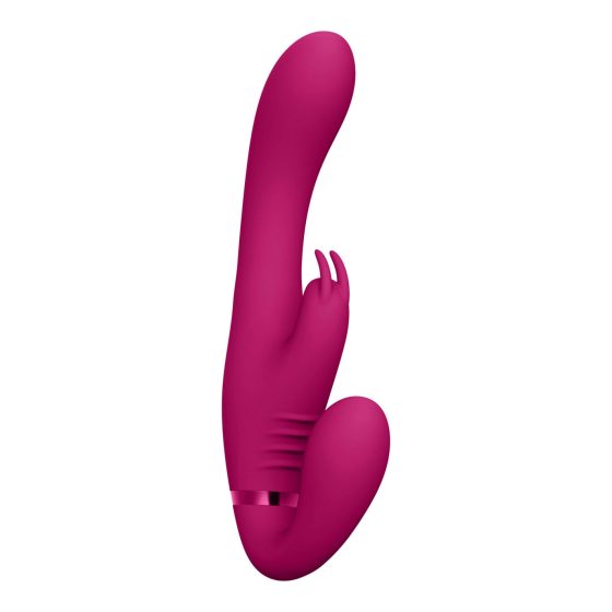 Vive Suki - dobíjecí vibrátor bez ramínek se stimulátorem klitorisu (růžový)
