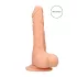 RealRock - realistické dildo s varlaty - 20 cm - tělová barva