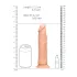 RealRock - realistické dildo - 20 cm - tělová barva