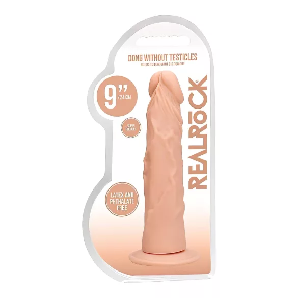 RealRock - realistické dildo - 23 cm - tělová barva