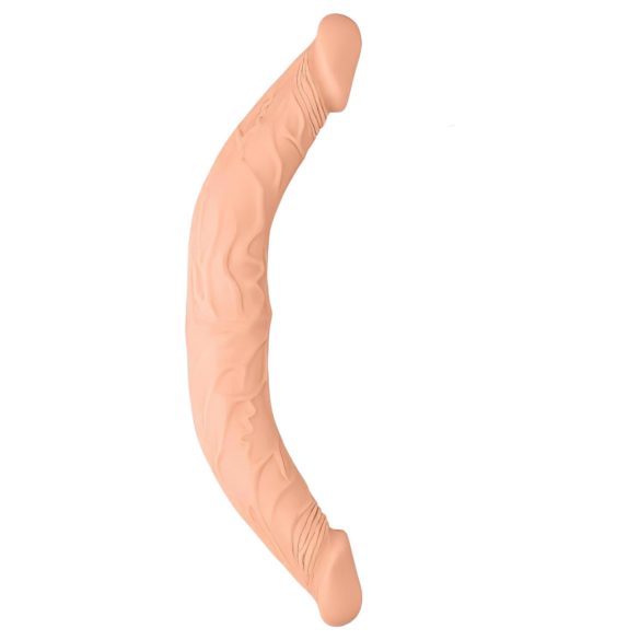 RealRock - dvojitý dildo - oboustranný - tělová - 36 cm