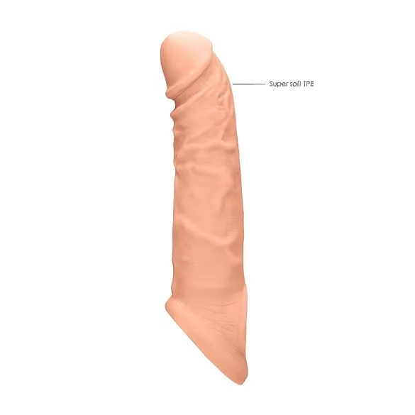RealRock - návlek na penis - 21 cm - tělová barva