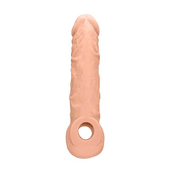 RealRock Penis Sleeve 8 - návlek na penis (21cm) - tělová barva