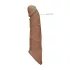 RealRock - návlek na penis - prodloužení 21 cm - tmavá tělová