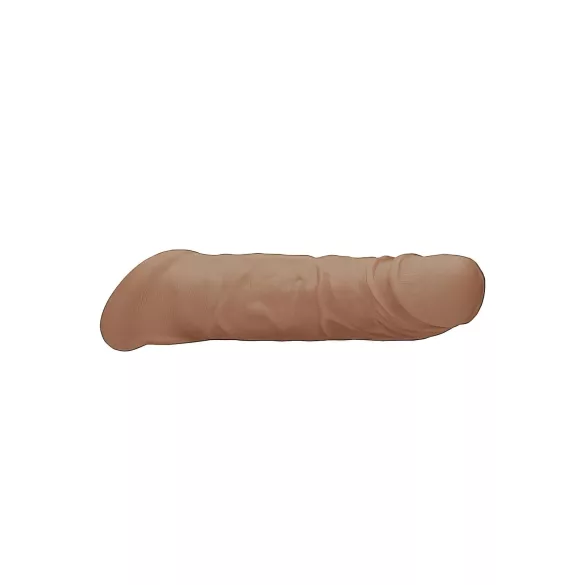 RealRock - návlek na penis - prodloužení 21 cm - tmavá tělová