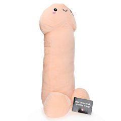 Plyšový penis - 100 cm (přírodní)