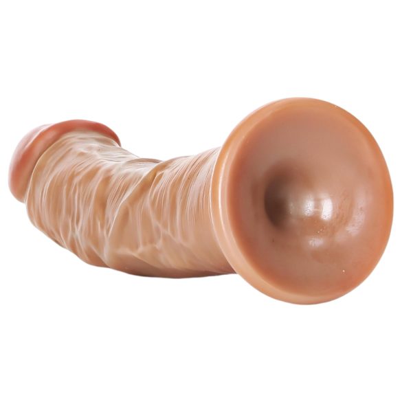 RealRock - realistické dildo - 15,5 cm - tmavá tělová