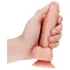 RealRock - realistické dildo s přísavkou - 15,5 cm - tělová barva