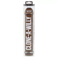 Clone-a-Willy - sada na otisk penisu s vibrátorem - hnědá