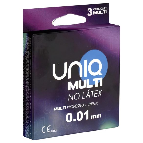 Uniq - latexová bezlatexová kondom - balení 3 ks