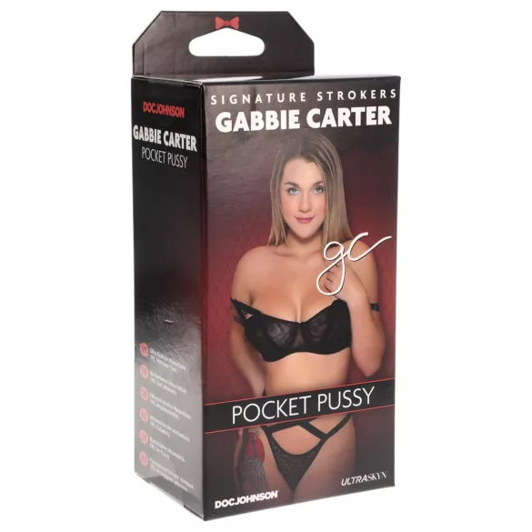 Doc Johnson Gabbie Carter - realistická umělá vagína - Ultraskyn - přírodní