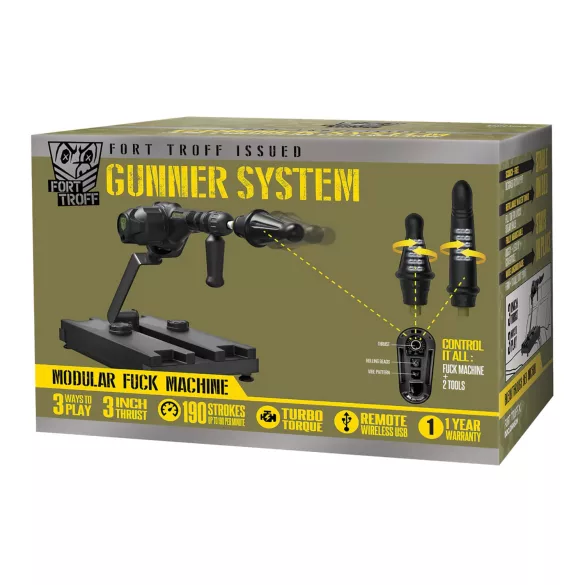 Doc Johnson Gunner System - sex stroj - černý