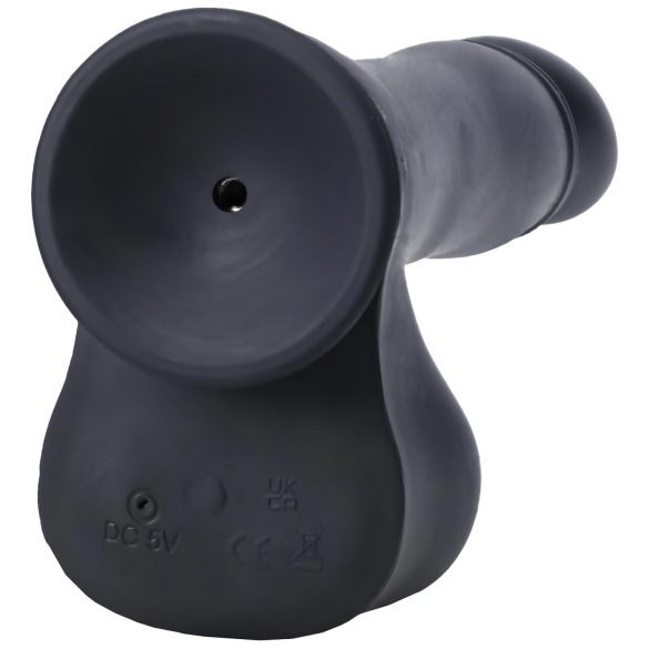 Doc Johnson - mini automatický přirážecí vibrátor s dálkovým ovládáním - černý