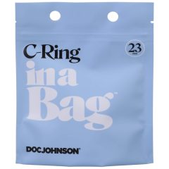 Doc Johnson C-Ring - silikonový kroužek na penis (černý)