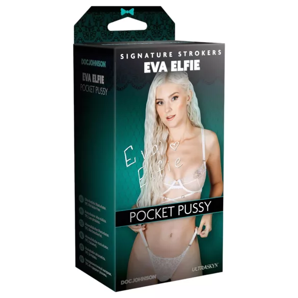 Doc Johnson Eva Elfie - realistická masturbátor vagina - Ultraskyn - tělová