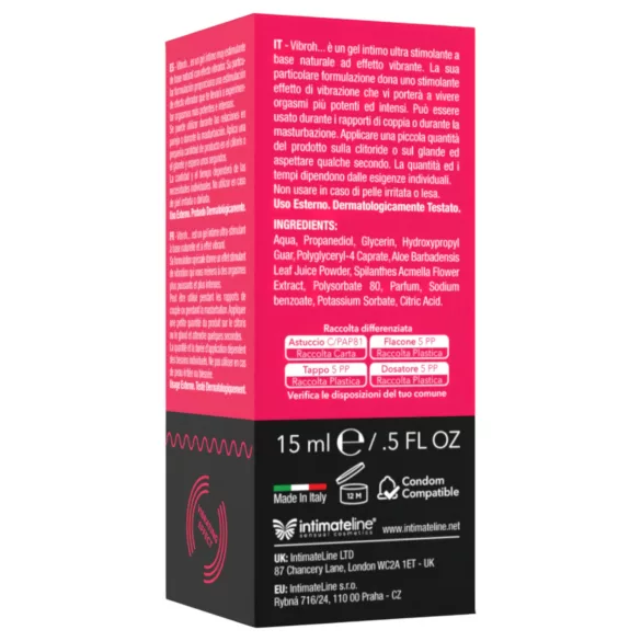 Vibroh - tekutý vibrátor - stimulující gel - 15 ml