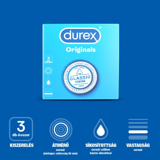Durex Classic - kondomy (3ks)